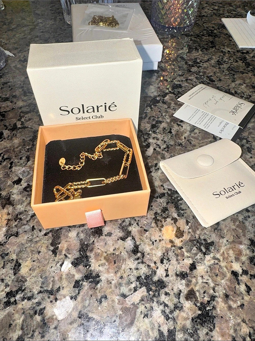 Solarie Gold-Tone Chain Bracelet NWT
